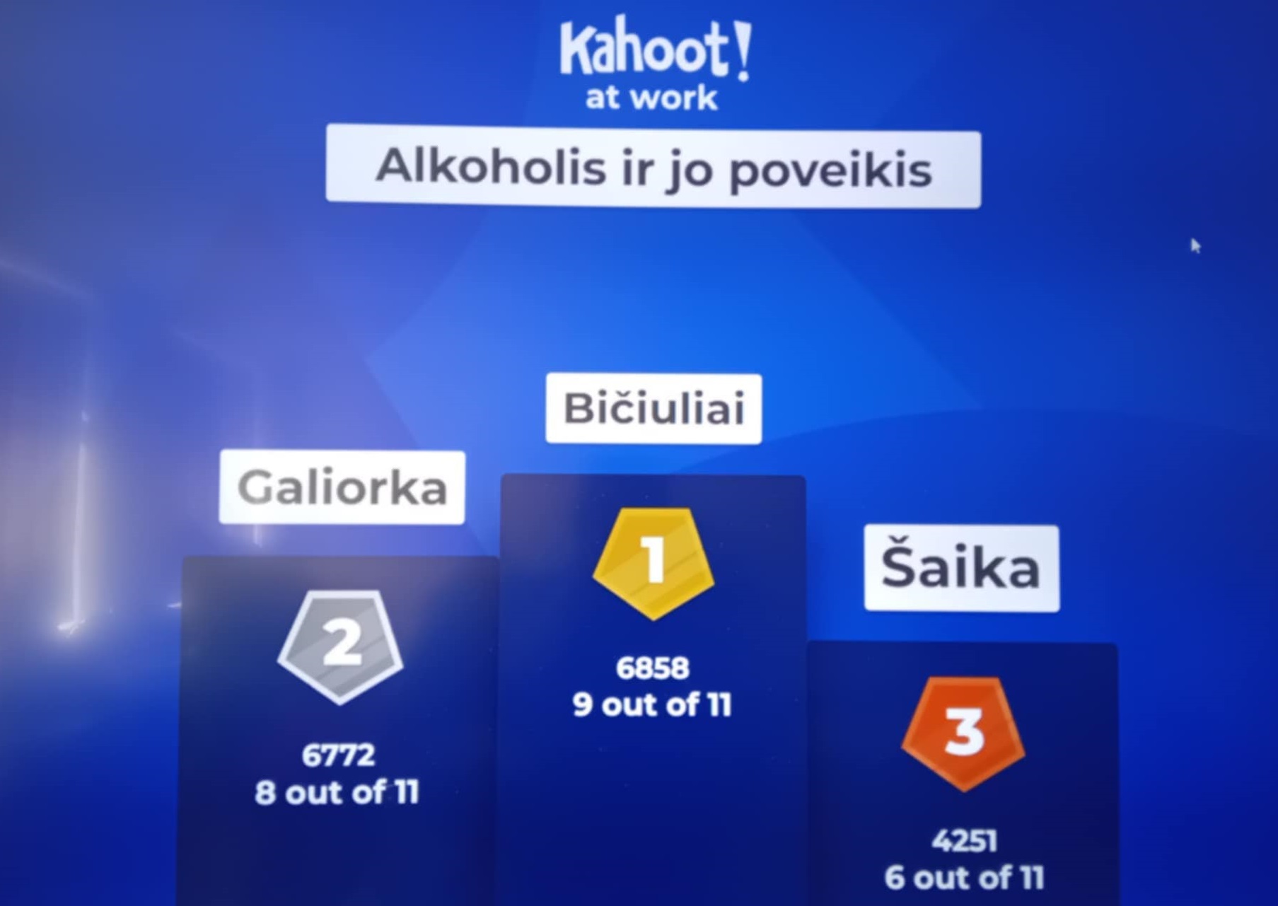 Policijos ir moksleivių susitikimas: Alkoholio vartojimas ir jo žala organizmui